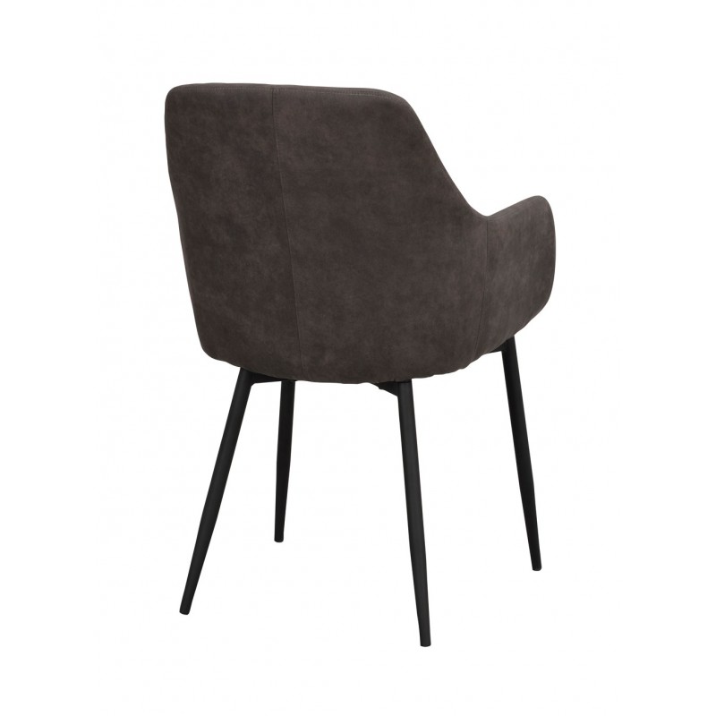 RO Reily Arm Chair Dark Grey/Black